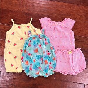 Colorful Baby Romper and Outfit Set